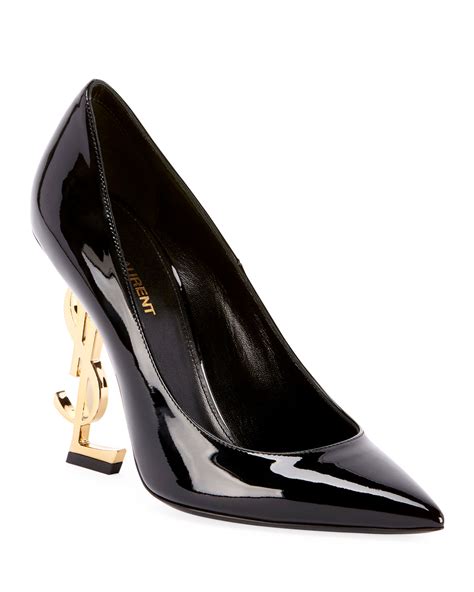 ysl pumps gold|ysl opyum pumps.